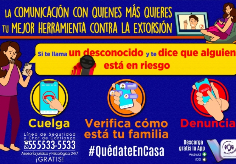 BAJA 76% EXTORSIÓN EN LA CIUDAD DE MÉXICO